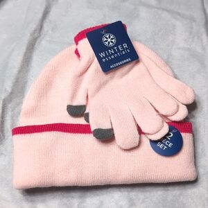 Winter Essentials Accessories Glove and Hat Set